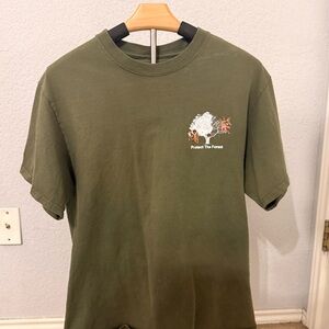 CVLA Green Nature Pure protect the forest graphic t-shirt Men's Medium